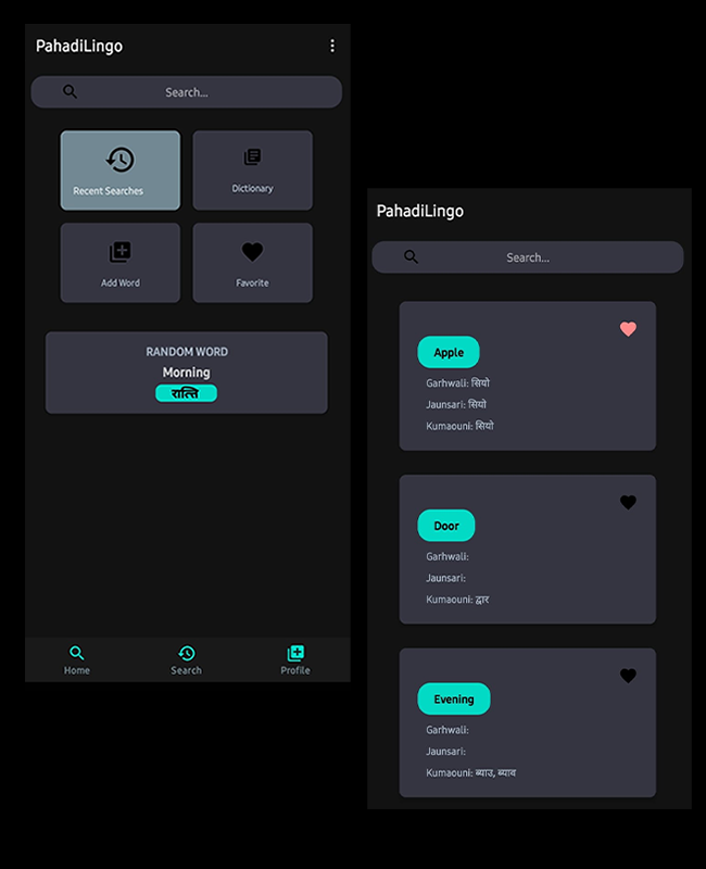 Central Pahadi Vocab dictionary App And More 