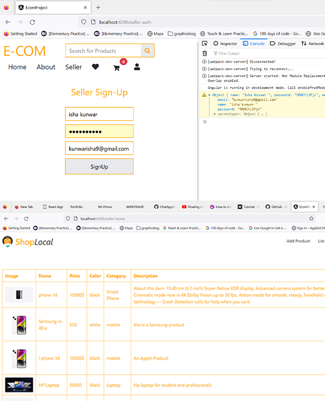  Ecommerce Website