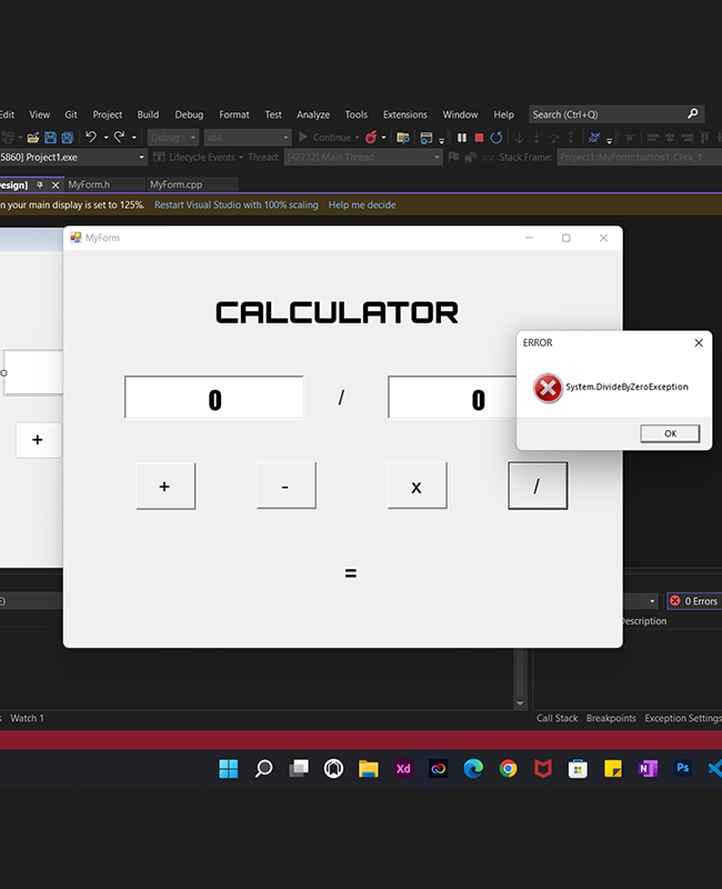  C++ GUI Calculator